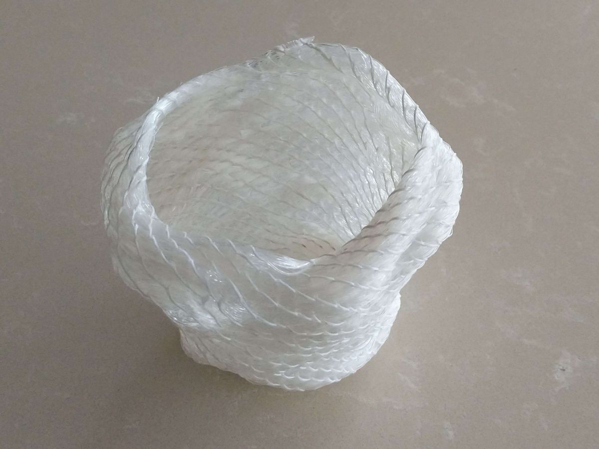 White Recycled Fishing Line Basket