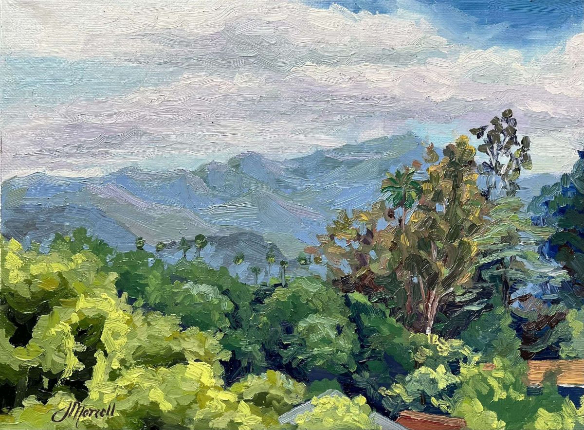 Hilltop View of the San Gabriel Mountains