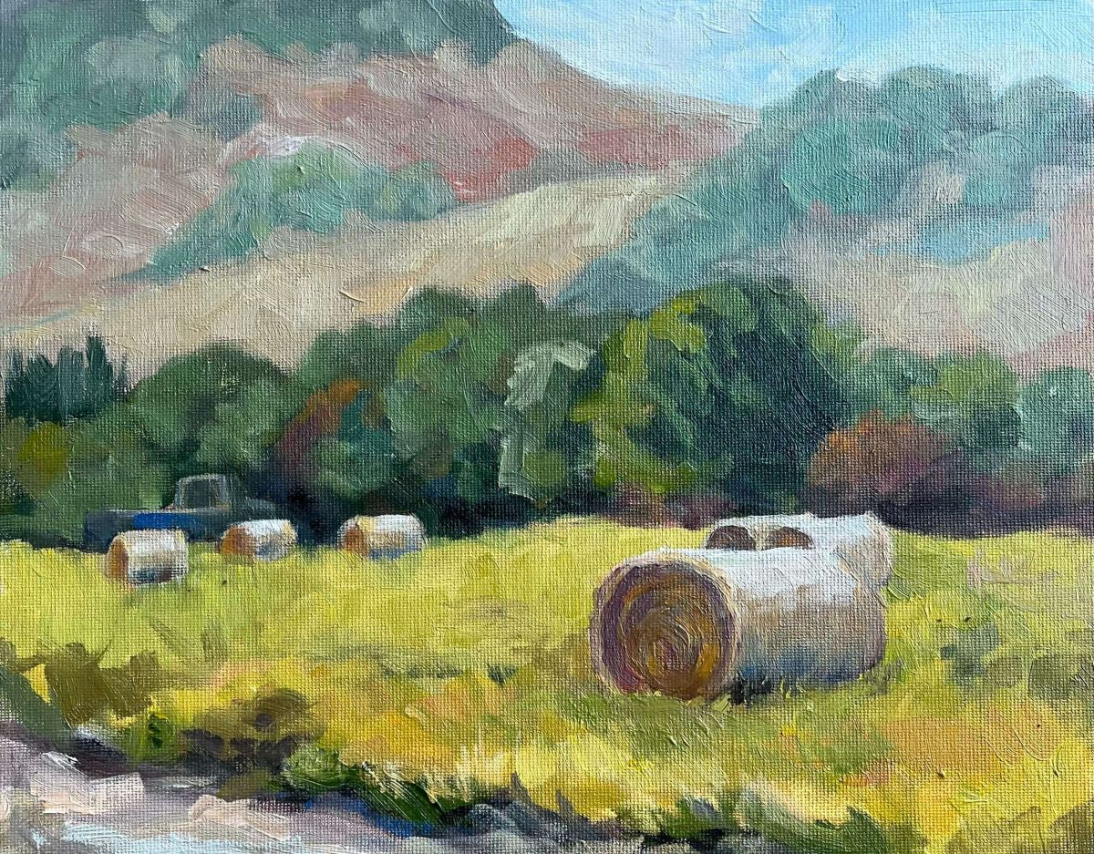 Hay Rolls and Truck