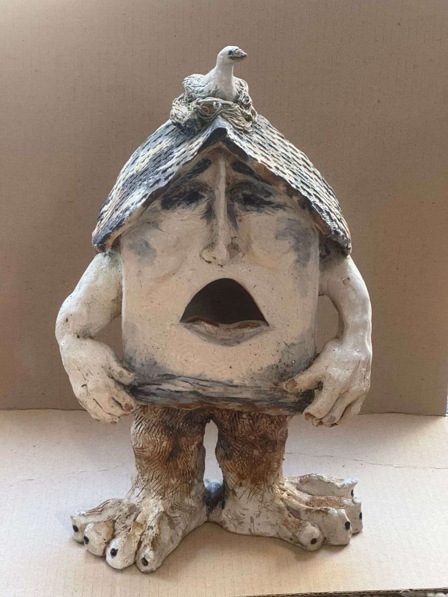 Edwardo the Muscle Man Birdhouse